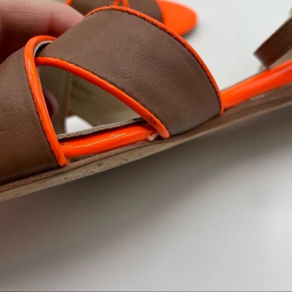 Boden Ankle Buckle Flat Neon Sandals - Picture 6 of 7